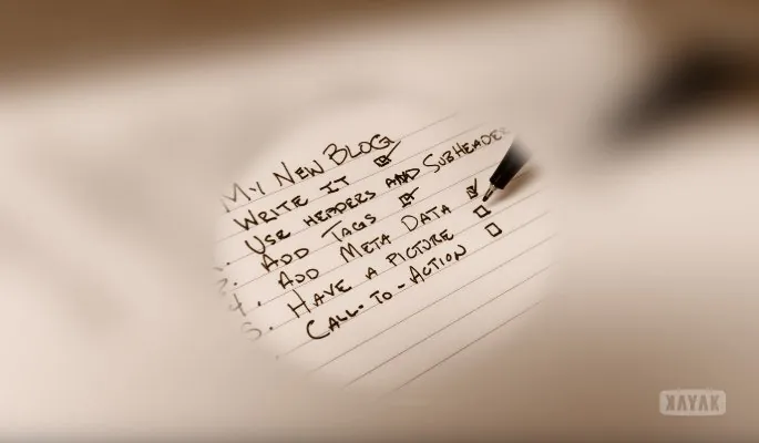 A Blogger’s Checklist